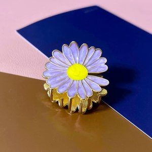Hand-painted Small Daisy Flower Claw Clip